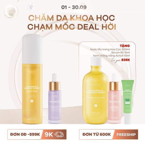  Combo Sạch Dịu_Tăng Sức Đề Kháng Cho Da Nhạy Cảm 