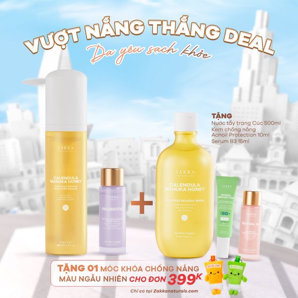  Combo Sạch Dịu_Tăng Sức Đề Kháng Cho Da Nhạy Cảm 