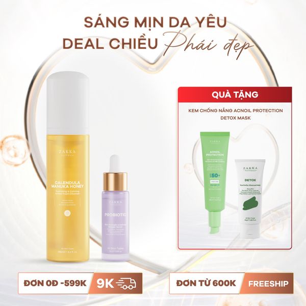  Combo Sạch Dịu_Tăng Sức Đề Kháng Cho Da Nhạy Cảm 