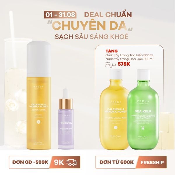  Combo Sạch Dịu_Tăng Sức Đề Kháng Cho Da Nhạy Cảm 