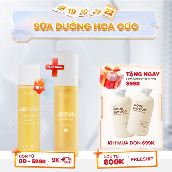  Sữa Dưỡng Hoa Cúc Không Dầu Calendula Manuka Honey 