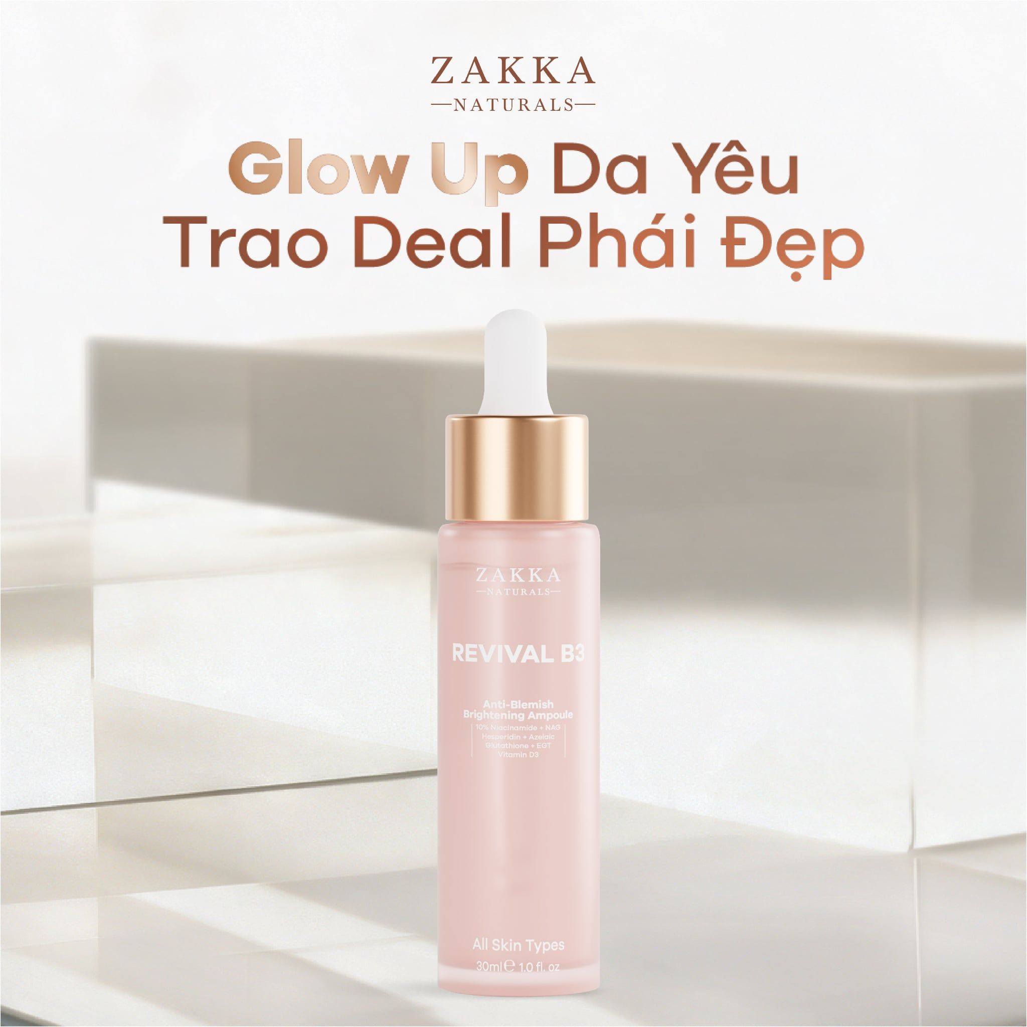  Serum Niacinamide Cải Thiện Thâm Mụn Revival B3 