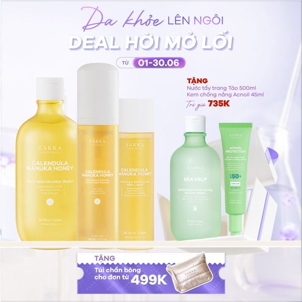  Bộ Làm Sạch Hoa Cúc Dịu Nhẹ Calendula Manuka Honey 