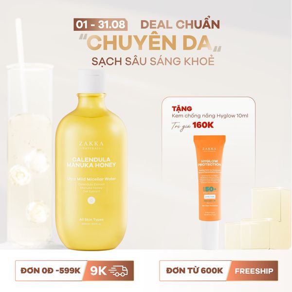  Nước Tẩy Trang Hoa Cúc Dịu Nhẹ Calendula & Manuka Honey 