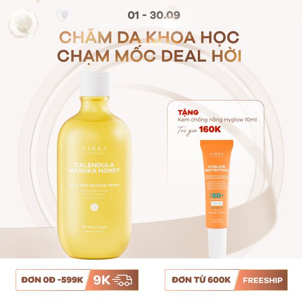  Nước Tẩy Trang Hoa Cúc Dịu Nhẹ Calendula & Manuka Honey 