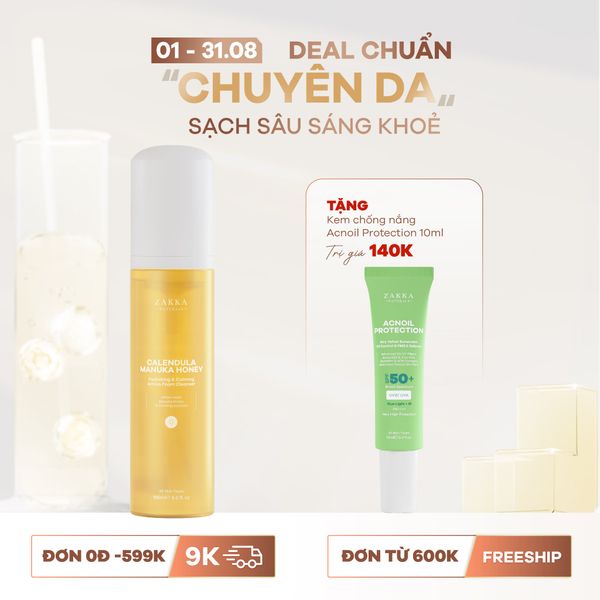  Sữa Rửa Mặt Hoa Cúc Dịu Nhẹ Calendula Manuka Honey 