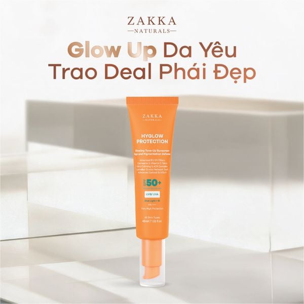  Kem chống nắng phổ rộng nâng tông sáng da Hyglow Protection 