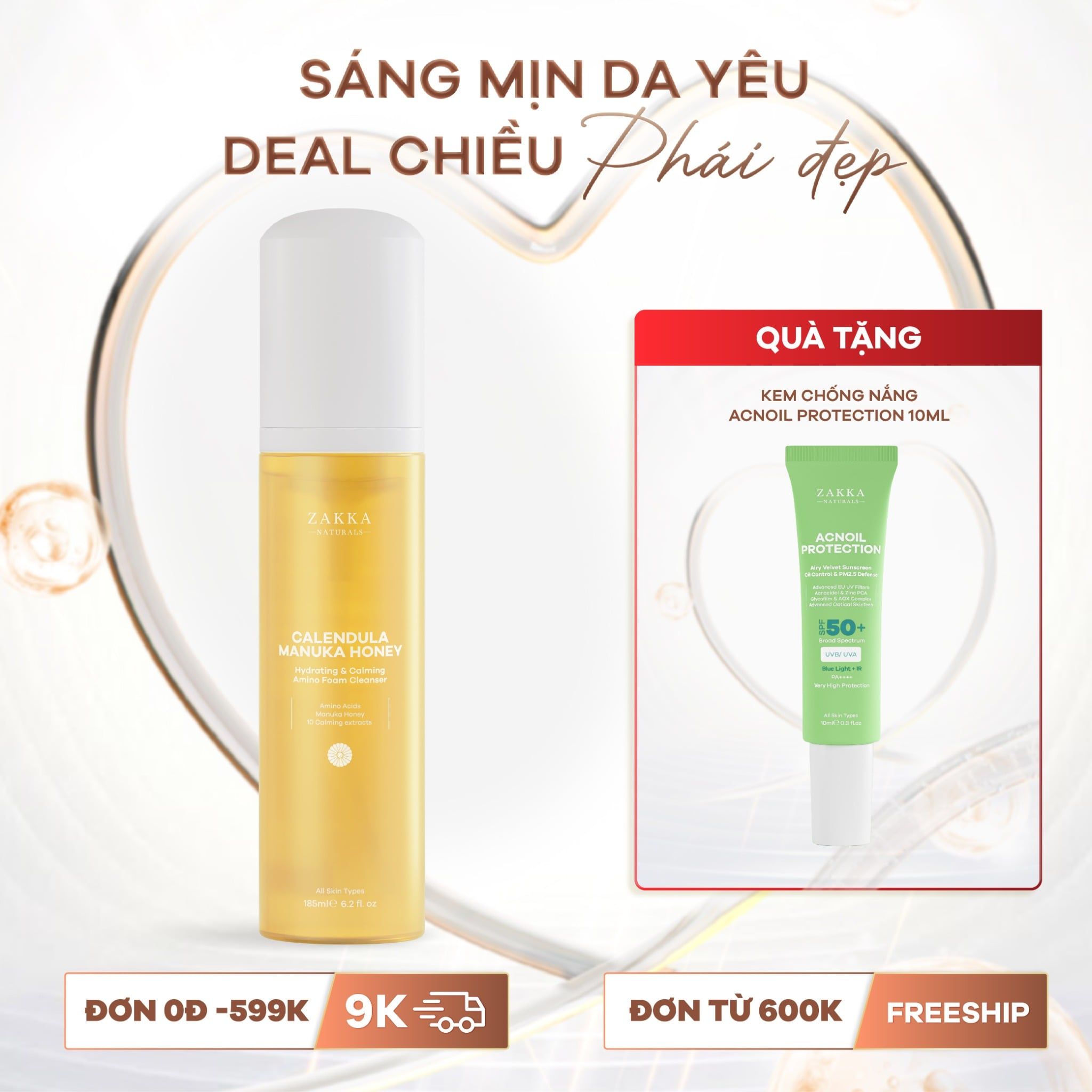  Sữa Rửa Mặt Hoa Cúc Dịu Nhẹ Calendula Manuka Honey 