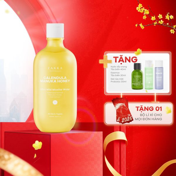  Nước Tẩy Trang Hoa Cúc Dịu Nhẹ Calendula & Manuka Honey 