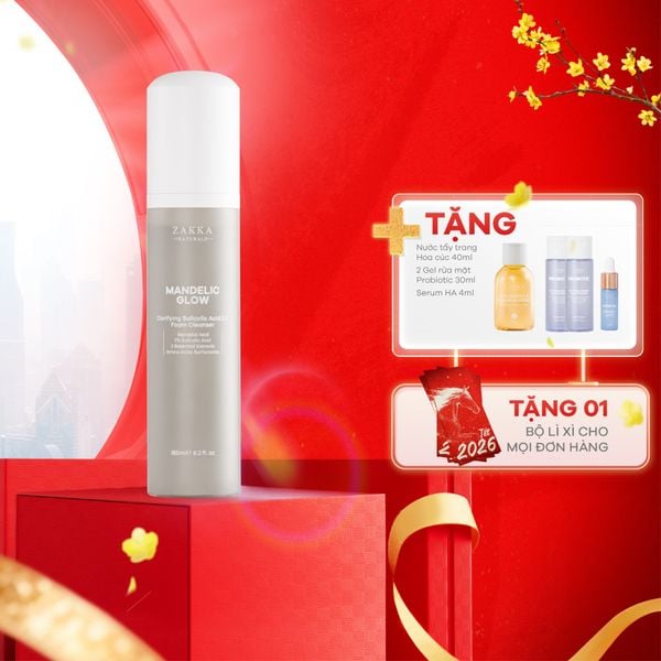  Sữa Rửa Mặt AHA BHA Mandelic Glow Clarifying Salicylic Acid 