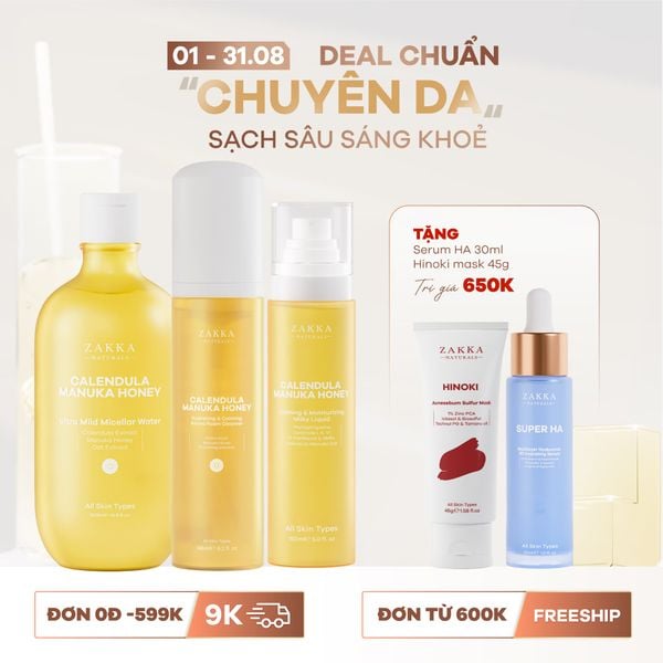  Bộ Làm Sạch Hoa Cúc Dịu Nhẹ Calendula Manuka Honey 