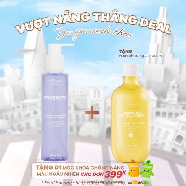  Sữa Rửa Mặt Lợi Khuẩn Probiotic Anti-Pollution Radiance Amino 