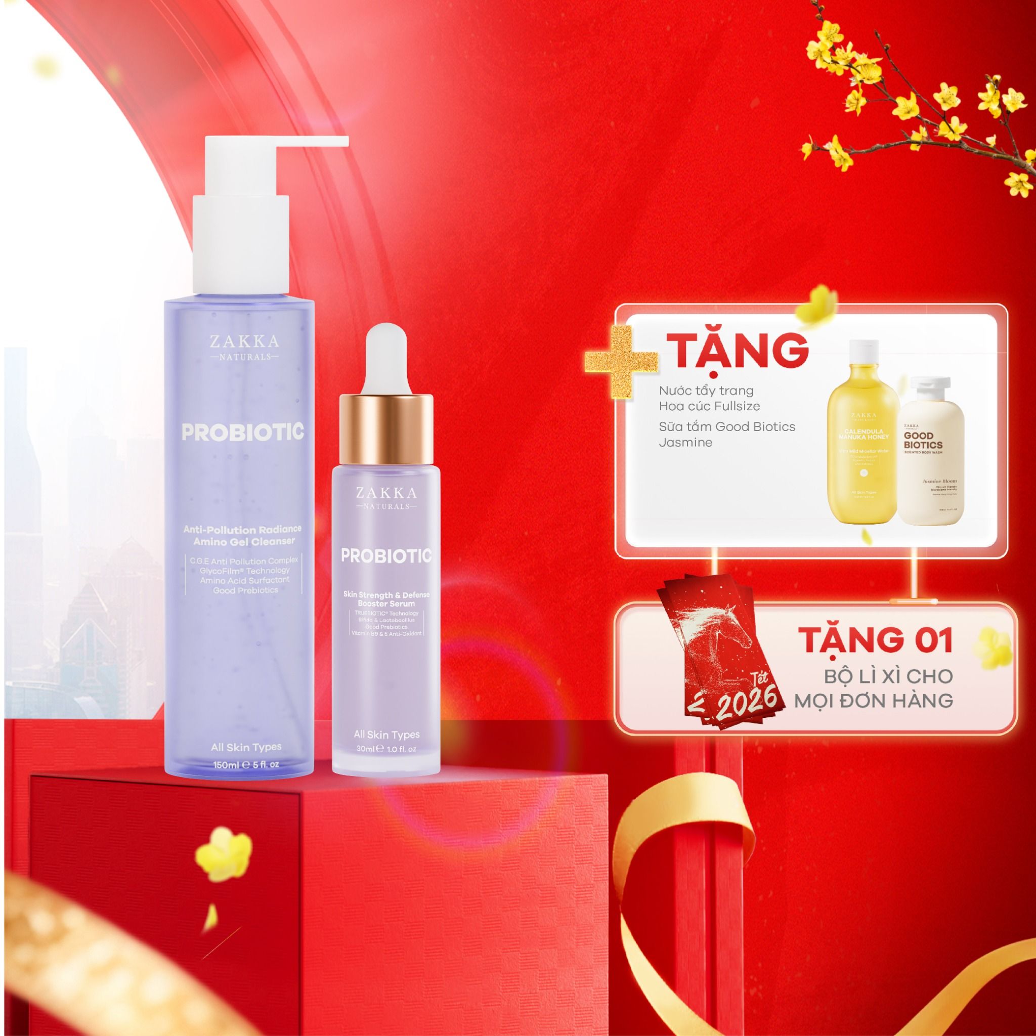  Combo Hỗ Trợ Tăng Cường Lợi Khuẩn Và Sức Đề Kháng Da 