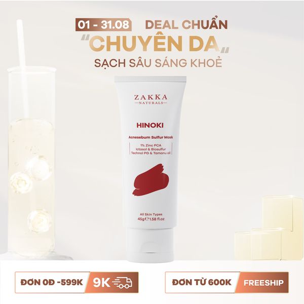  Mặt Nạ HINOKI Acnesebum Sulfur Mask 