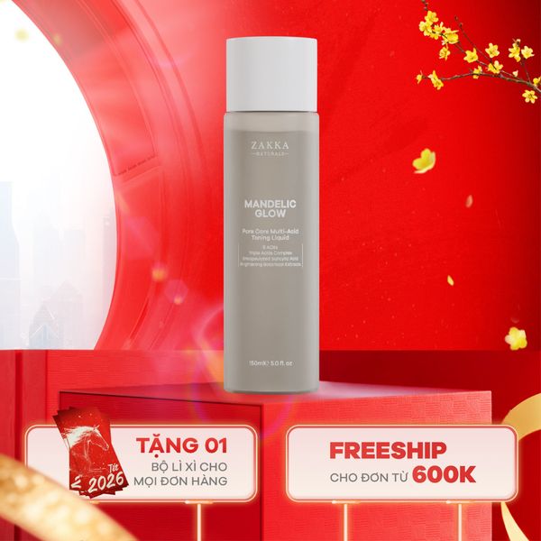  Toner tẩy da chết AHA, BHA Mandelic Glow 