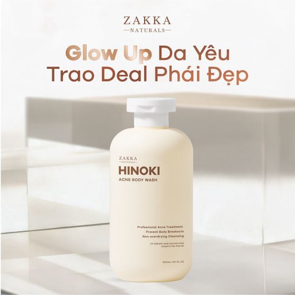  Sữa Tắm Hỗ Trợ Giảm Mụn Hinoki Body Acne Wash 