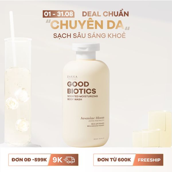  Sữa Tắm Lợi Khuẩn Hương Nước Hoa Jasmine Bloom - Good Biotics Scented Body Wash Jasmine Bloom 300ml 