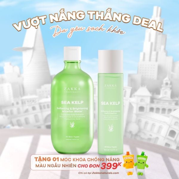  Bộ Chăm Da Tảo Biển Làm Sạch Dưỡng Ẩm Sâu Fermented Sea Kelp 