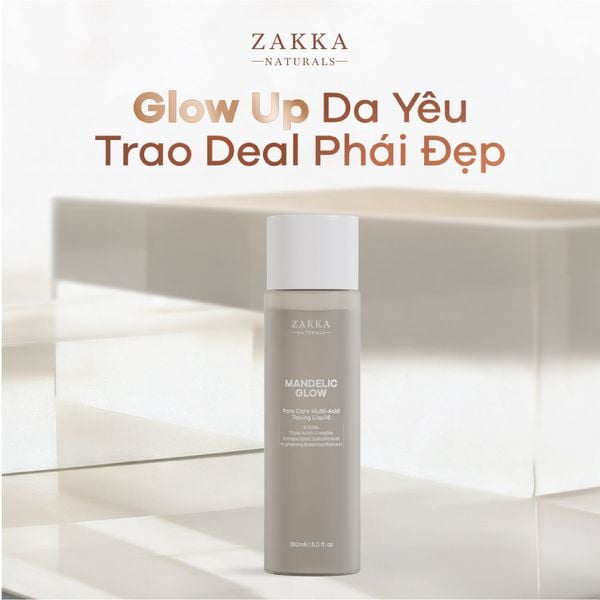  Toner tẩy da chết AHA, BHA Mandelic Glow 