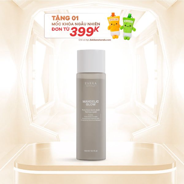  Toner tẩy da chết AHA, BHA Mandelic Glow 