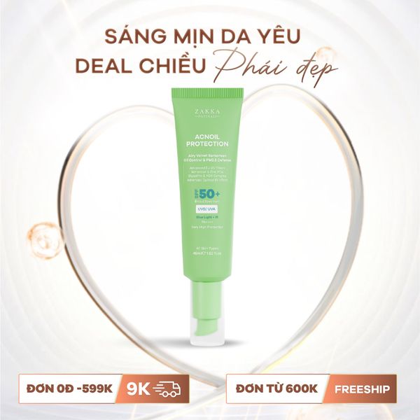  Kem chống nắng phổ rộng kiềm dầu mỏng nhẹ Acnoil Protection 