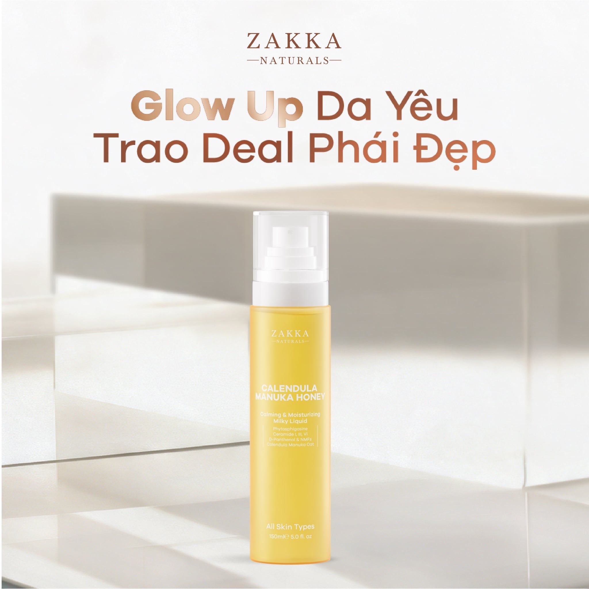  Sữa Dưỡng Hoa Cúc Không Dầu Calendula Manuka Honey 