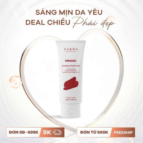  Mặt Nạ HINOKI Acnesebum Sulfur Mask 