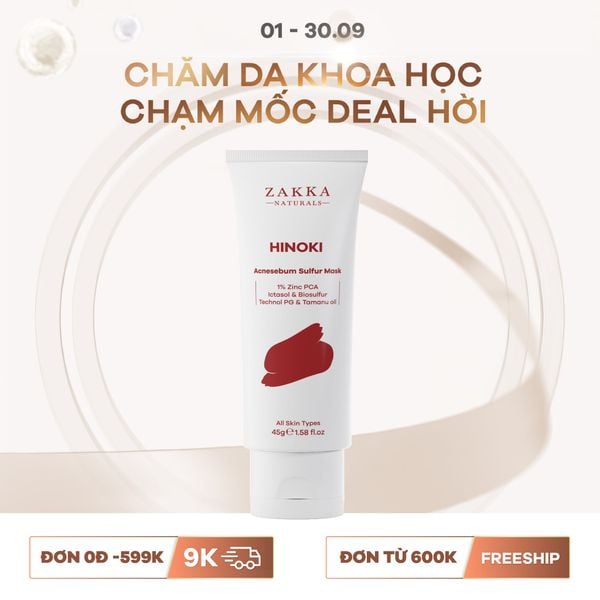  Mặt Nạ HINOKI Acnesebum Sulfur Mask 
