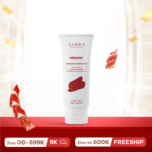 Mặt Nạ HINOKI Acnesebum Sulfur Mask 