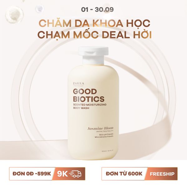  Sữa Tắm Lợi Khuẩn Hương Nước Hoa Jasmine Bloom - Good Biotics Scented Body Wash Jasmine Bloom 300ml 