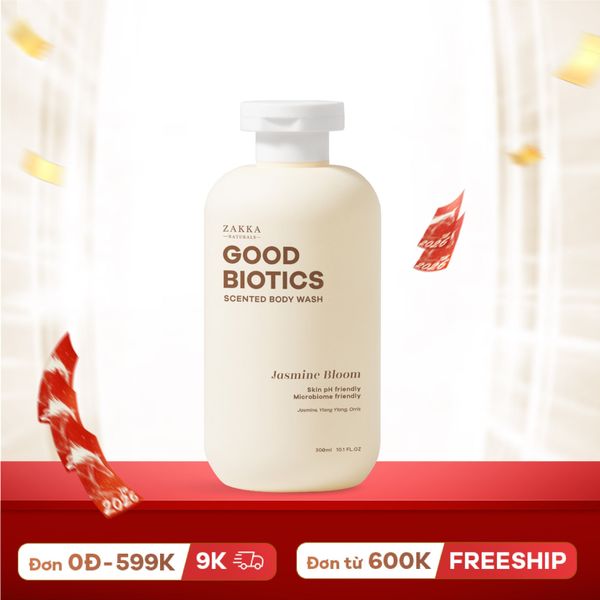  Sữa Tắm Lợi Khuẩn Hương Nước Hoa Jasmine Bloom - Good Biotics Scented Body Wash Jasmine Bloom 300ml 