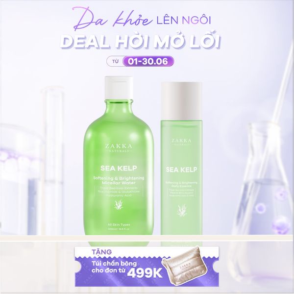  Bộ Chăm Da Tảo Biển Làm Sạch Dưỡng Ẩm Sâu Fermented Sea Kelp 
