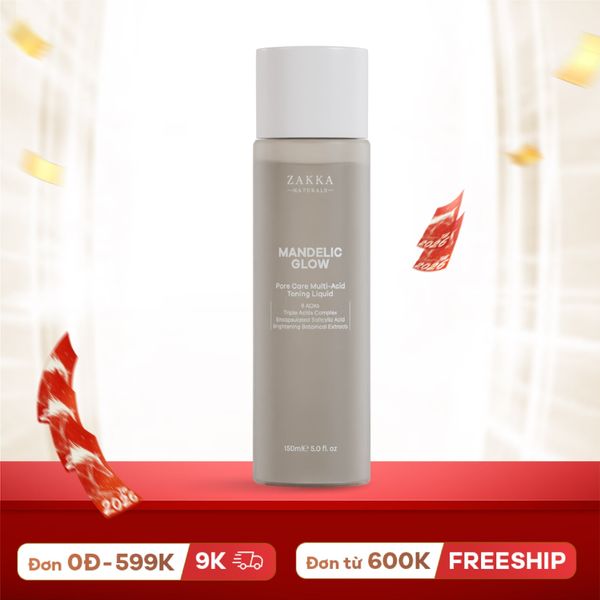  Toner tẩy da chết AHA, BHA Mandelic Glow 