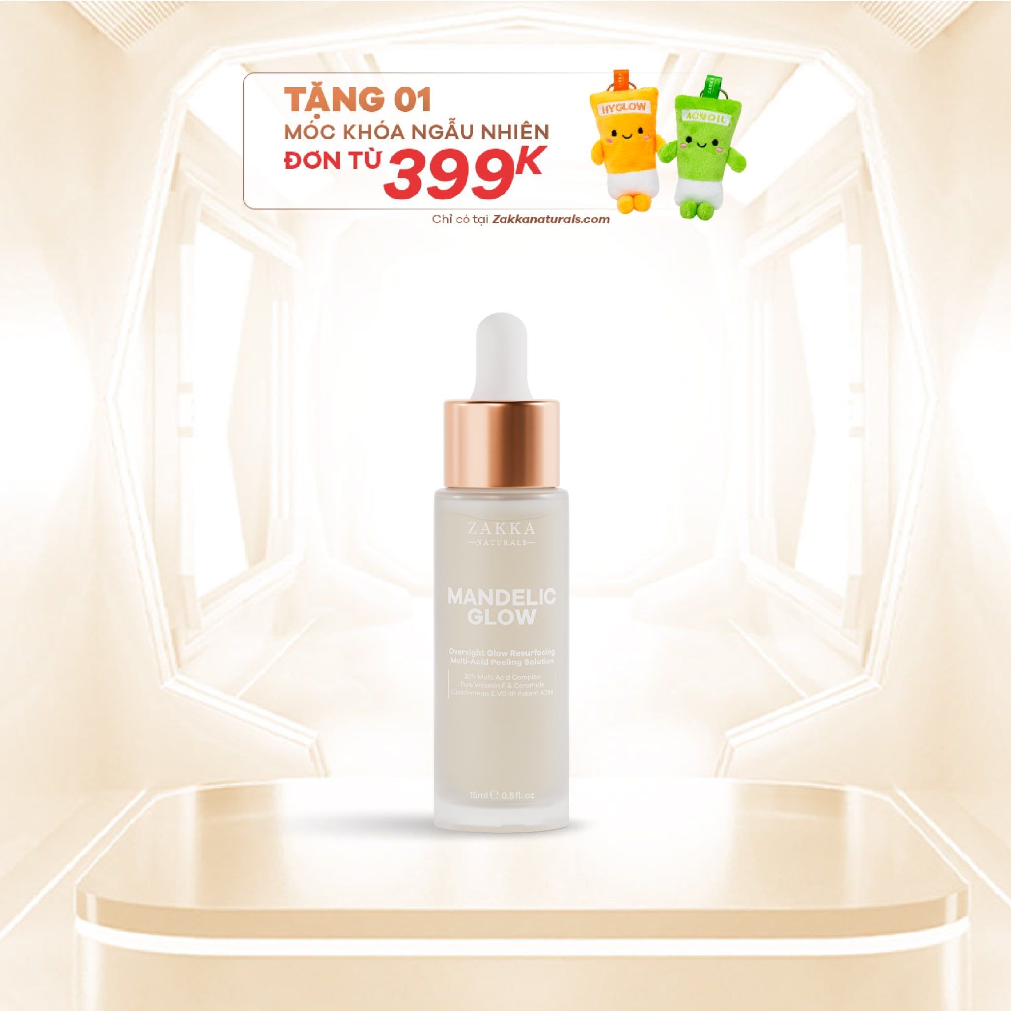  Serum AHA BHA Mandelic Glow Resurfacing Multi-Acid Peeling Solution 