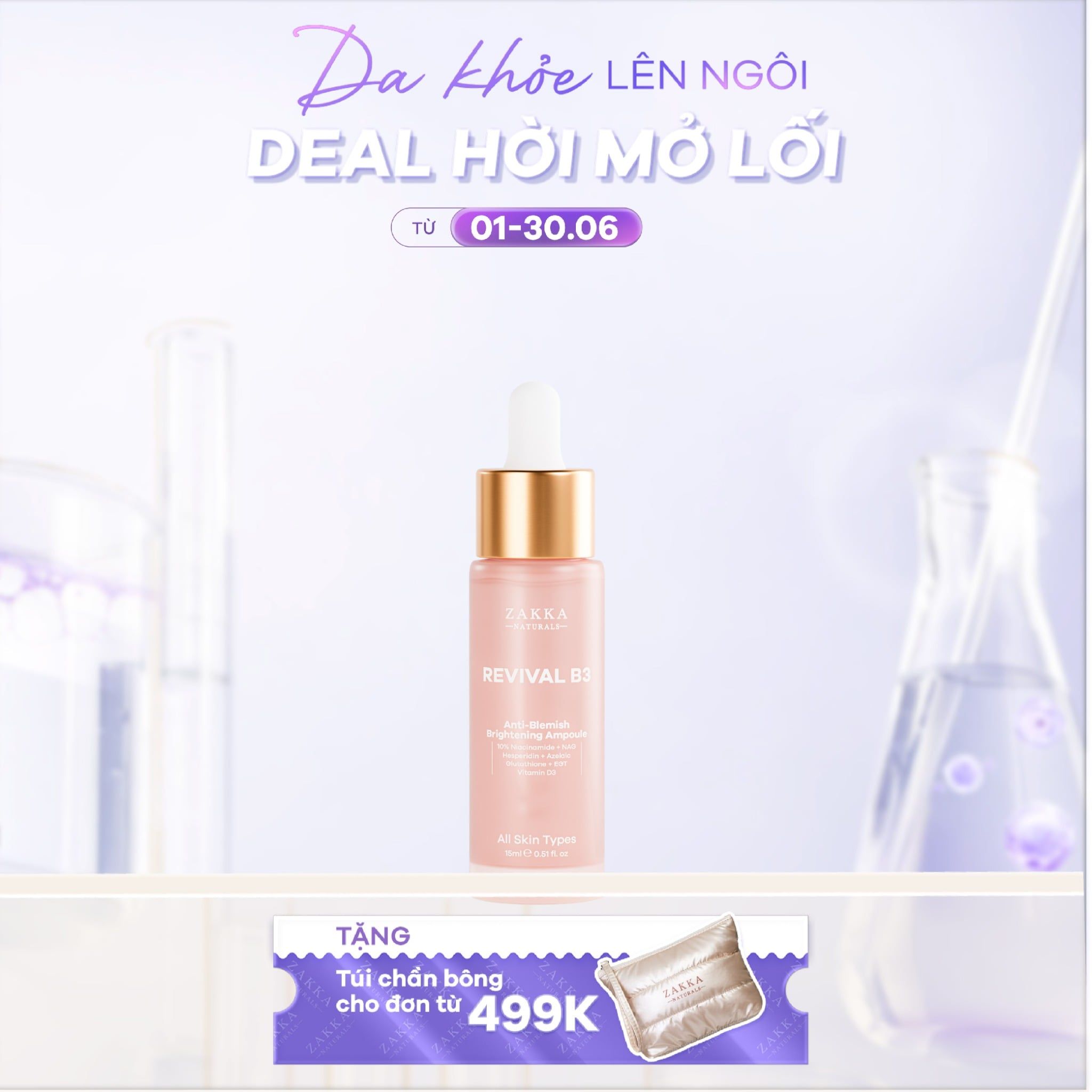  Serum Niacinamide Cải Thiện Thâm Mụn Revival B3 