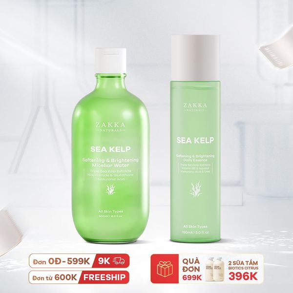  Bộ Chăm Da Tảo Biển Làm Sạch Dưỡng Ẩm Sâu Fermented Sea Kelp 