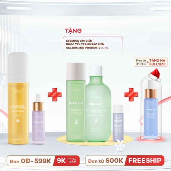  Combo Sạch Dịu_Tăng Sức Đề Kháng Cho Da Nhạy Cảm 