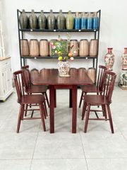 Bộ bàn ăn Liza xếp #9061