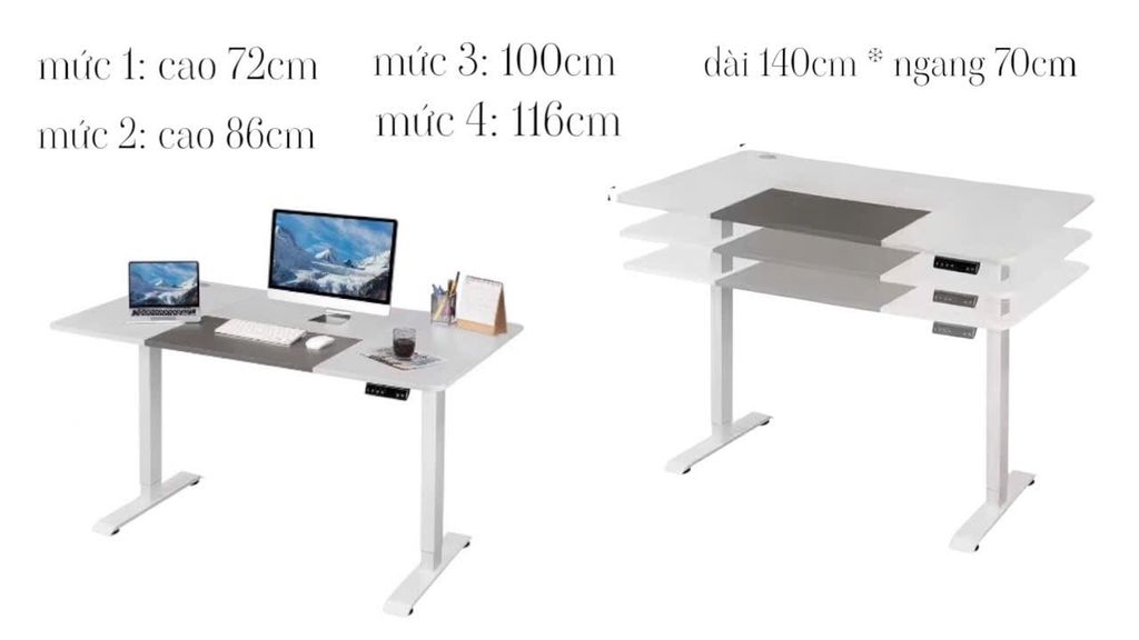 Bàn nâng hạ Electric Standing #9067