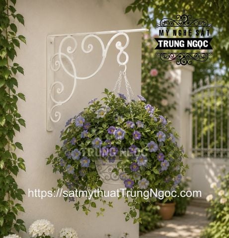 móc treo hoa sắt nghệ thuật