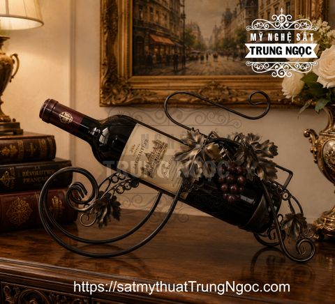 kệ rượu sắt nghệ thuật