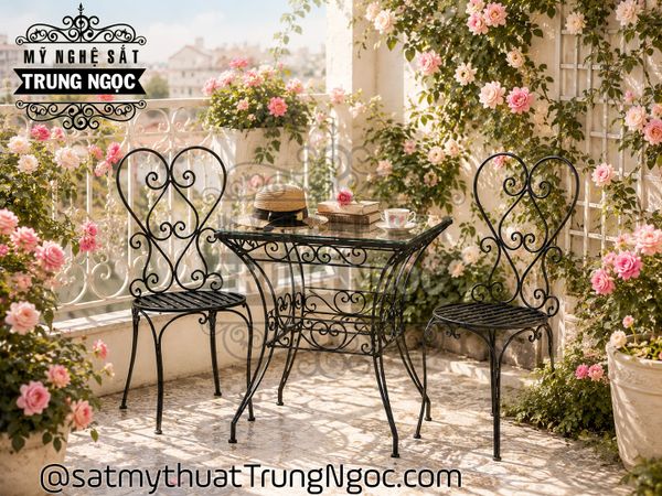 bàn ghế sắt nghệ thuật