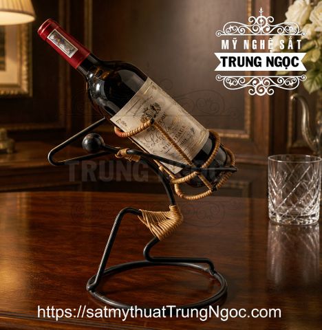 kệ rượu sắt nghệ thuật