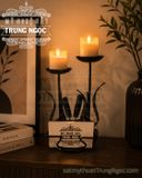 chân nến sắt nghệ thuật