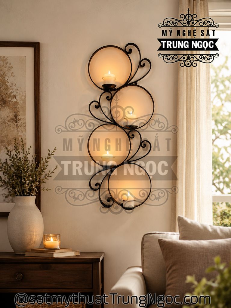 kệ nến treo tường nghệ thuật