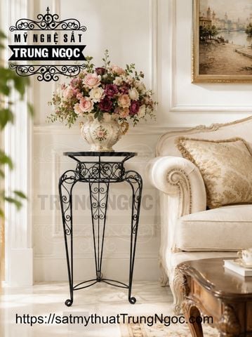 đôn trưng hoa sắt nghệ thuật