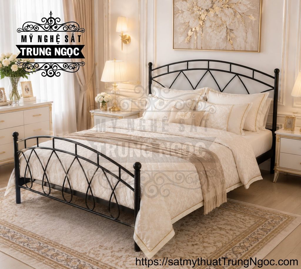 giường sắt nghệ thuật