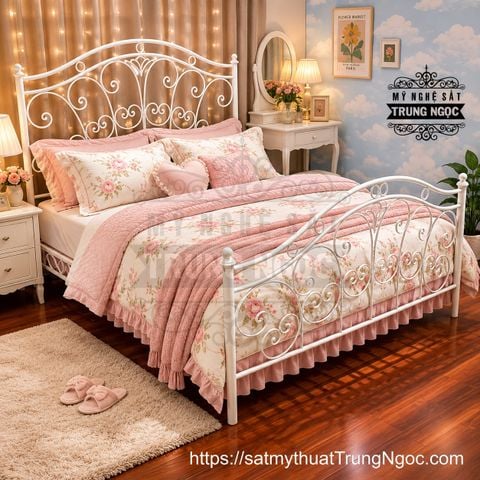 giường sắt nghệ thuật