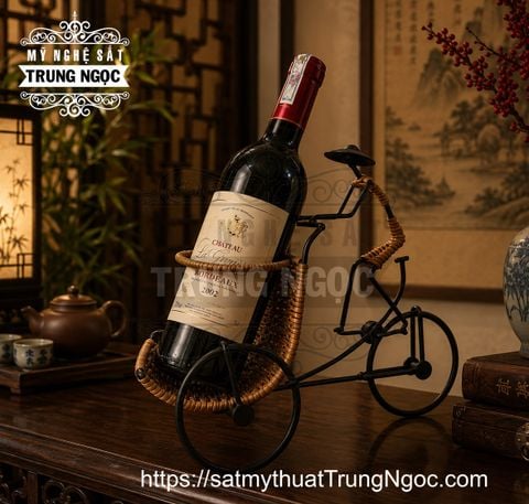 kệ rượu sắt nghệ thuật