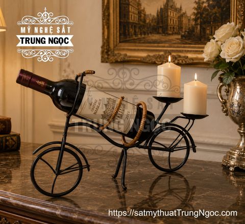 kệ rượu sắt nghệ thuật